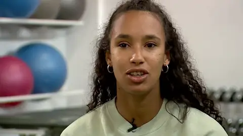 La atleta María Vicente La atleta María Vicente