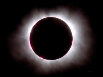 Foto de archivo de un eclipse solar total