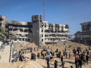 Lo que queda del hospital Al Shifa en Gaza