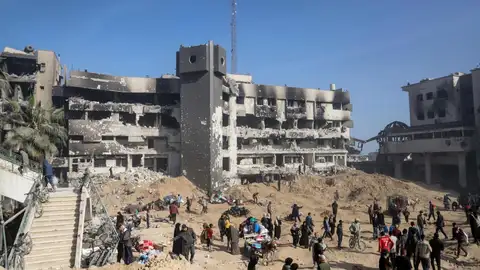 Lo que queda del hospital Al Shifa en Gaza Lo que queda del hospital Al Shifa en Gaza