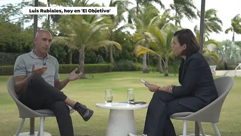 Luis Rubiales, en su entrevista con Ana Pastor en 'El Objetivo' Luis Rubiales, en su entrevista con Ana Pastor en 'El Objetivo'
