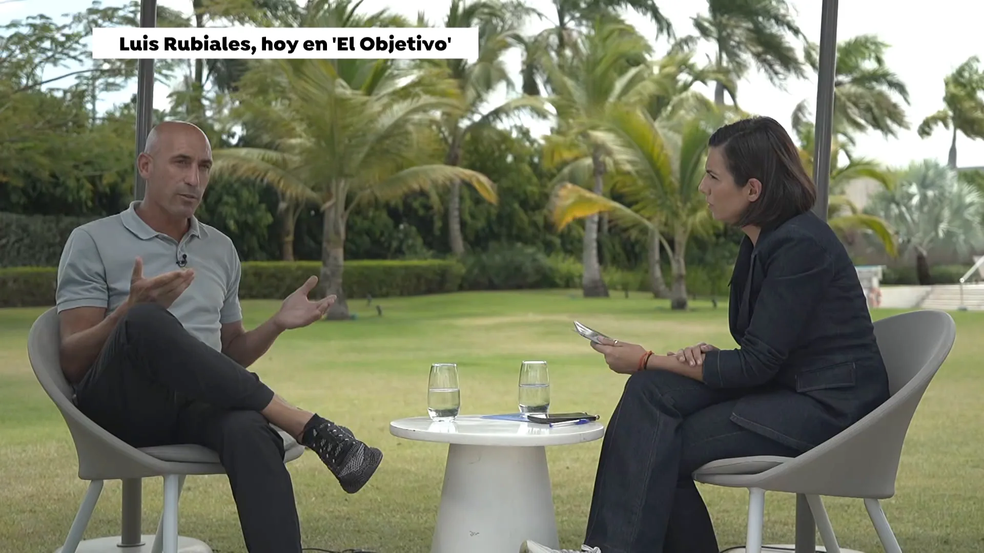 Luis Rubiales, en su entrevista con Ana Pastor en 'El Objetivo'