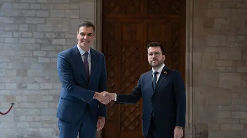 Pedro Sánchez y Pere Aragonès Pedro Sánchez y Pere Aragonès