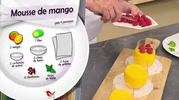 Ingredientes Mousse de mango