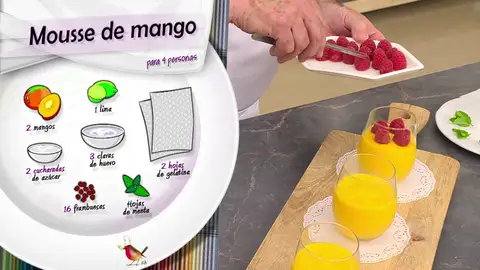 Ingredientes Mousse de mango Ingredientes Mousse de mango