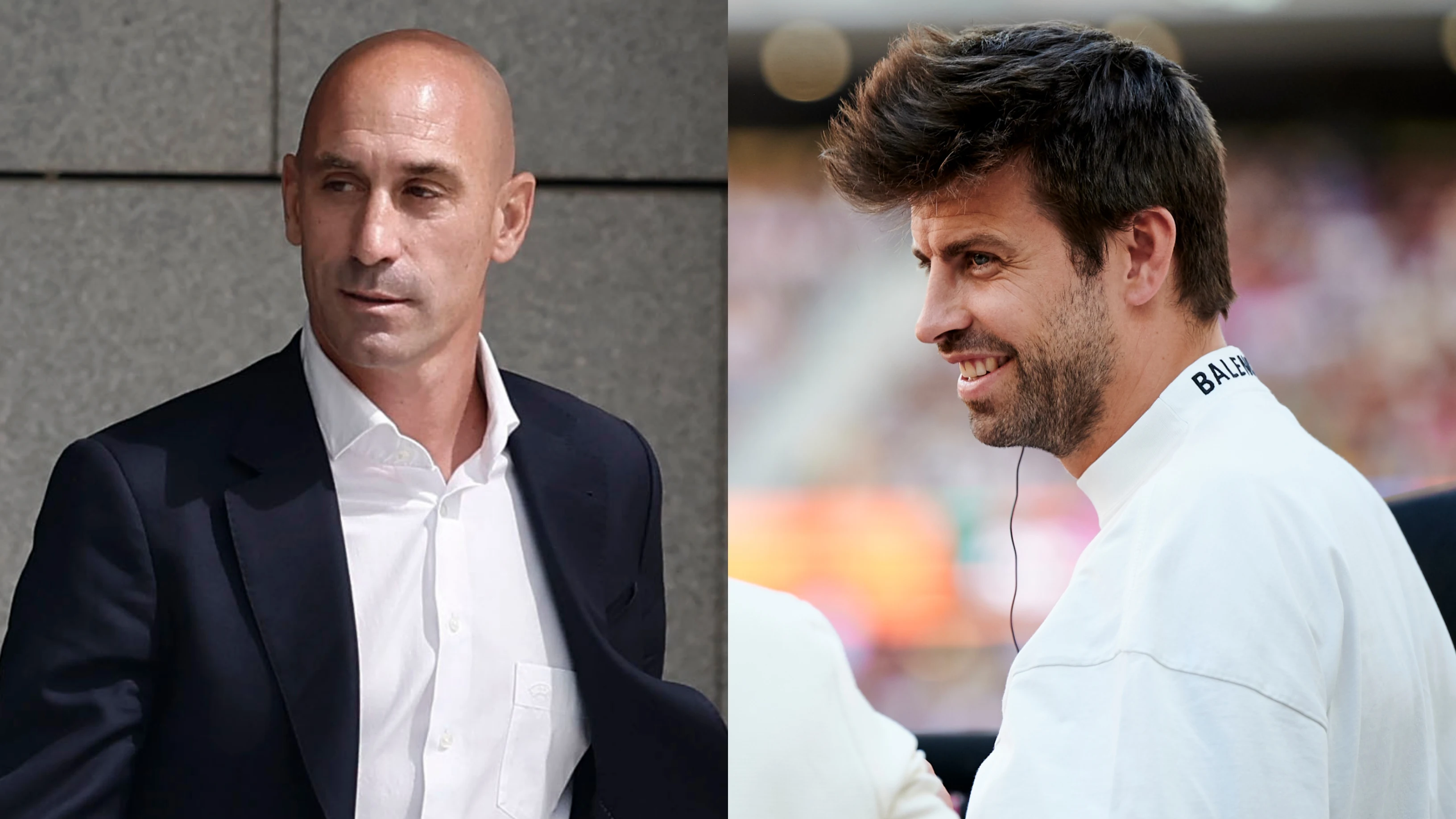 Luis Rubiales y Gerard Piqu&eacute; en im&aacute;genes de archivo