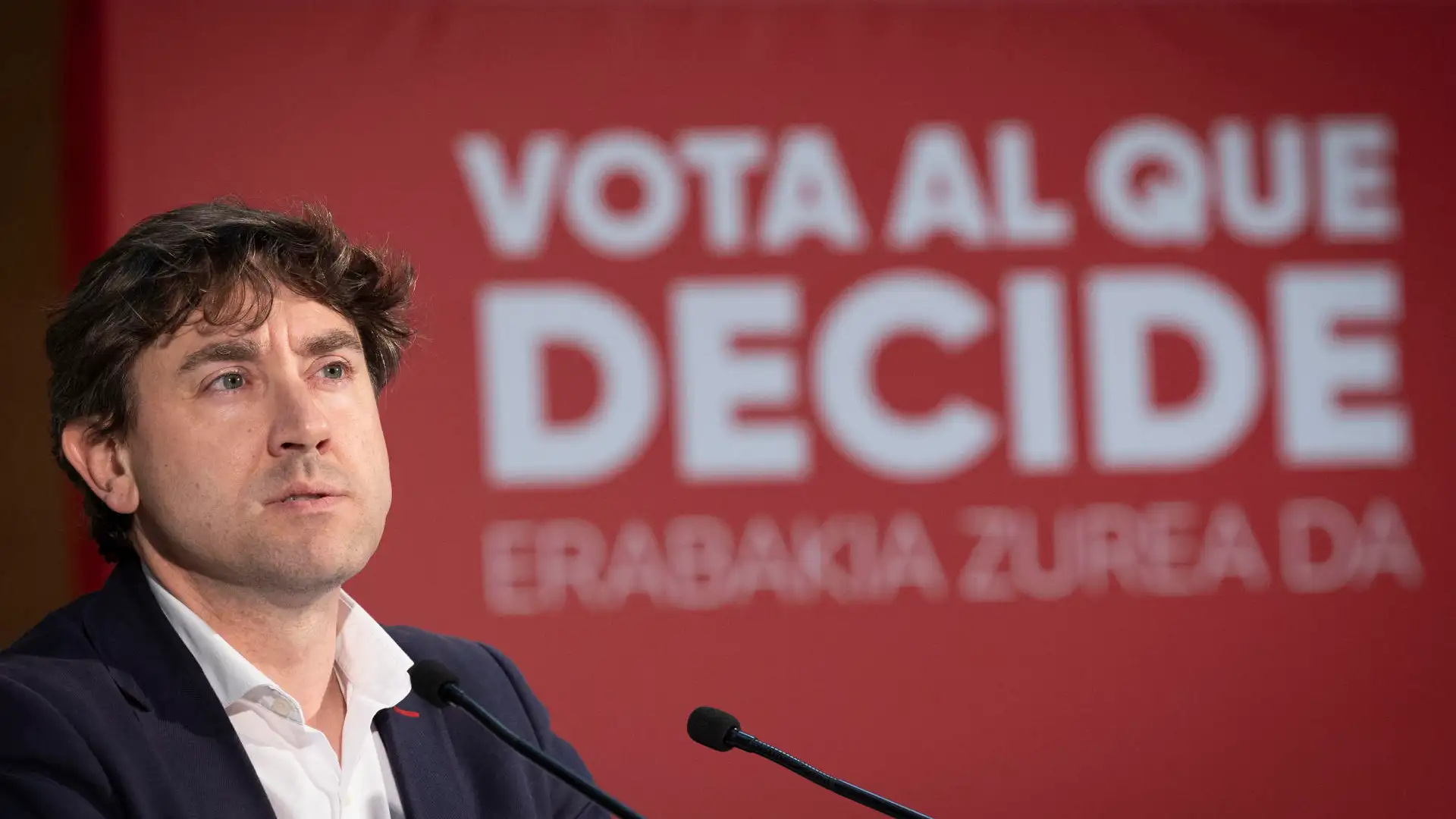 El candidato a lehendakari del PSE-EE, Eneko Andueza El candidato a lehendakari del PSE-EE, Eneko Andueza