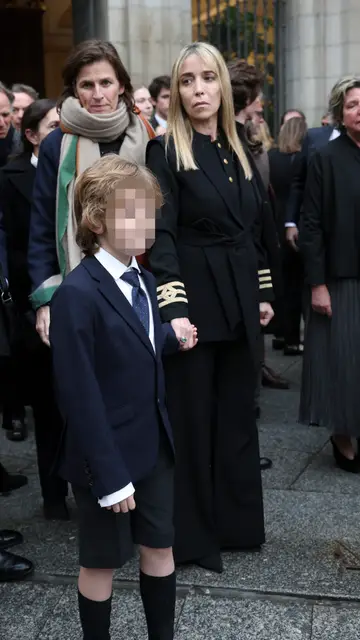 Nadia Halamandari en la misa funeral de Fernando Gómez-Acebo Nadia Halamandari en la misa funeral de Fernando Gómez-Acebo