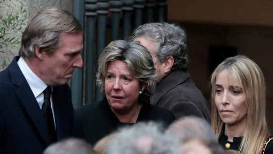 Simoneta Gómez-Acebo, en la misa funeral de su hermano Fernando Simoneta Gómez-Acebo, en la misa funeral de su hermano Fernando
