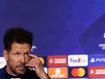 Simeone, en rueda de prensa Simeone, en rueda de prensa