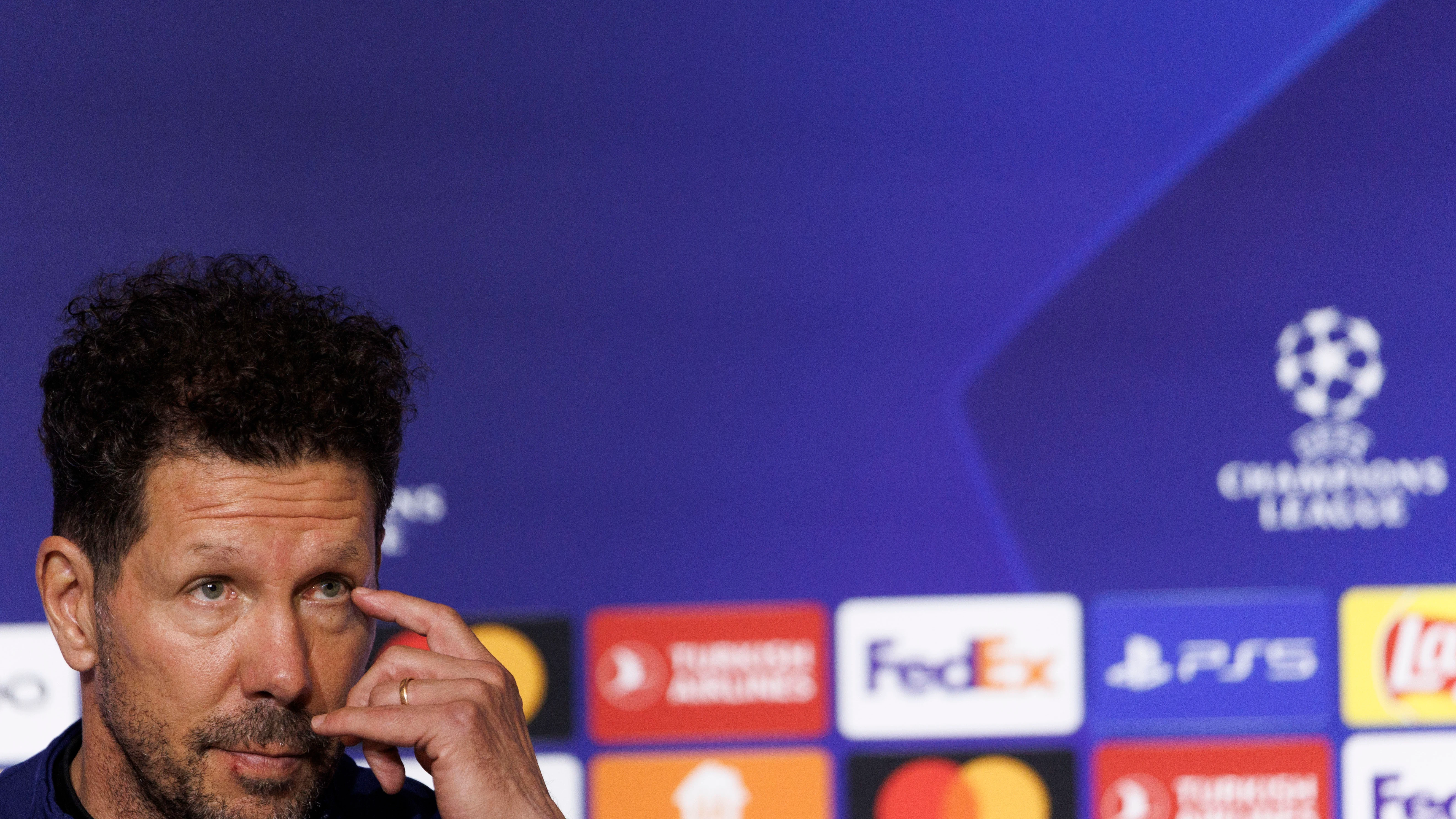 Simeone, en rueda de prensa Simeone, en rueda de prensa
