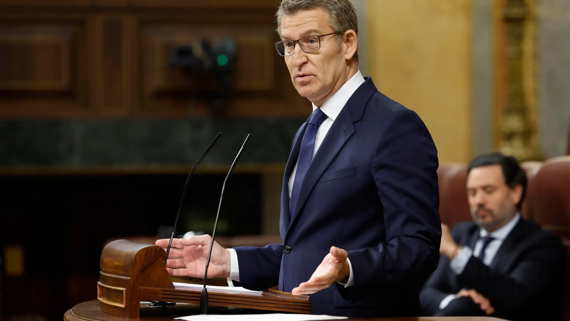 El l&iacute;der del PP, Alberto N&uacute;&ntilde;ez Feij&oacute;o