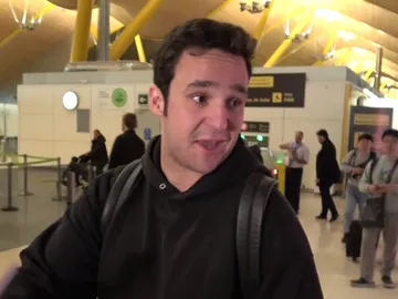 Froilán, en el aeropuerto de Madrid Froilán, en el aeropuerto de Madrid