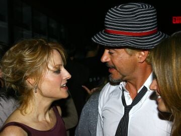 Jodie Foster y Robert Downey Jr. en 2007