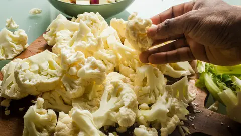 Coliflor cortada Coliflor cortada