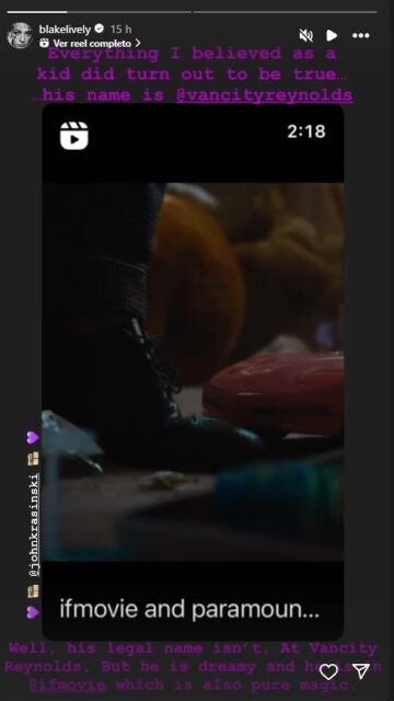 Blake Lively bromea sobre el nombre de Ryan Reynolds en Instagram