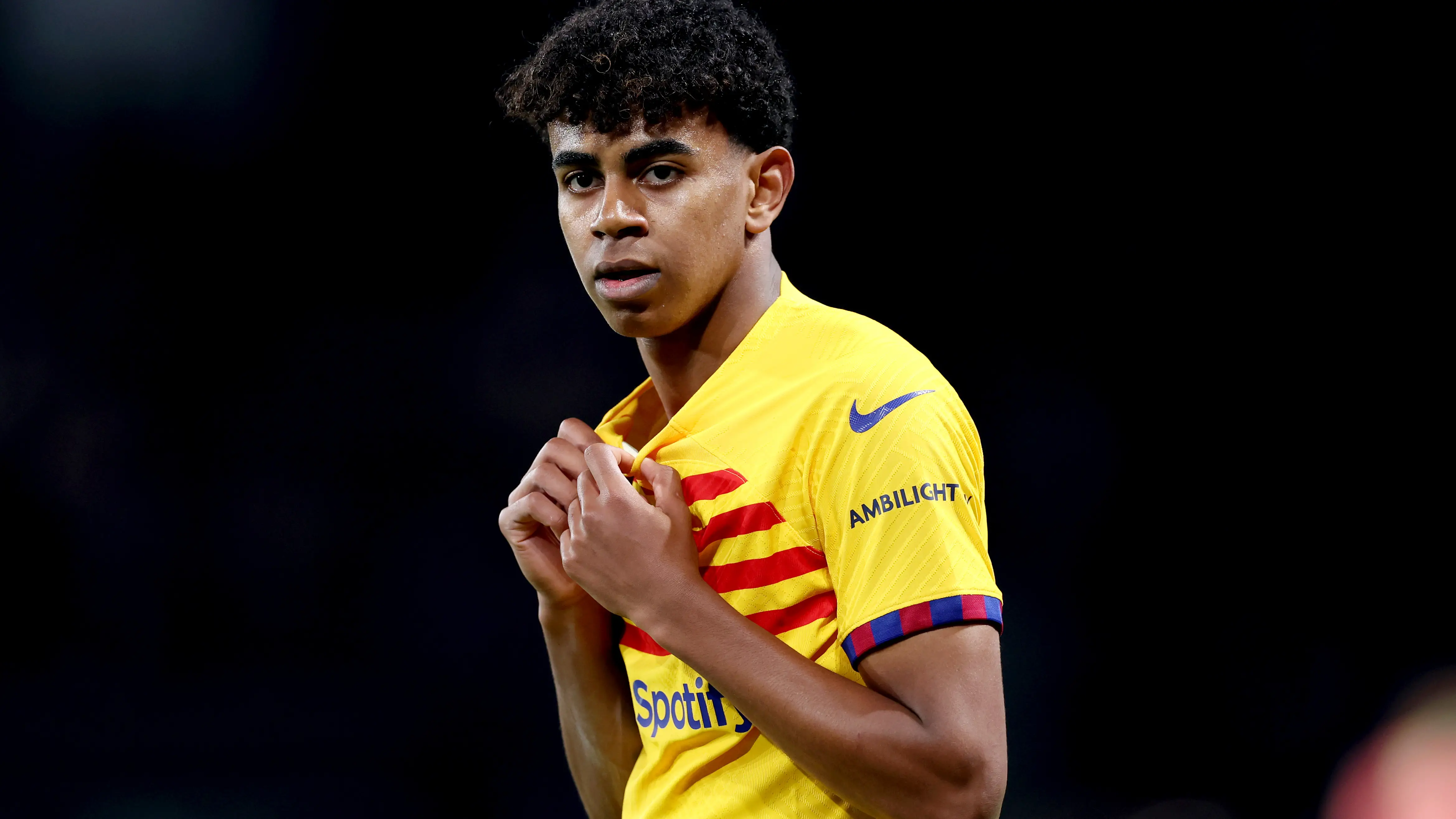 Lamine Yamal durante el partido contra el PSG Lamine Yamal durante el partido contra el PSG