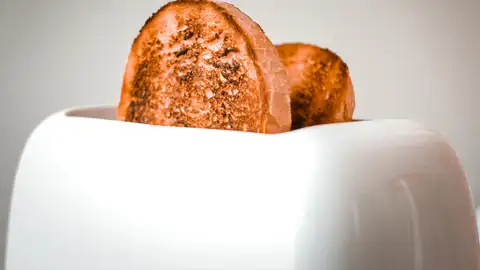 Dos rebanadas de pan tostado Dos rebanadas de pan tostado