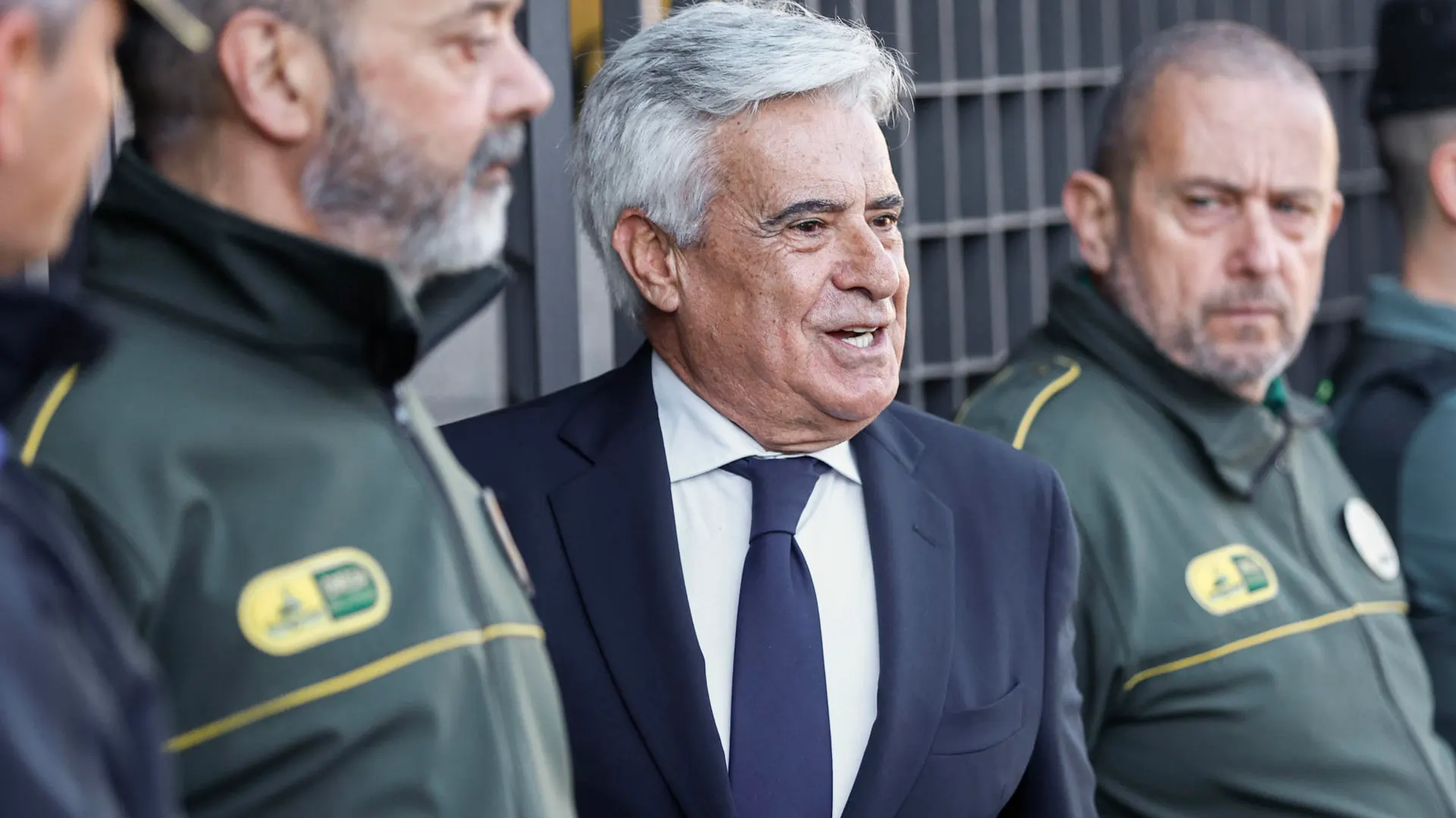 Pedro Rocha, a su llegada a los juzgados en Majadahonda