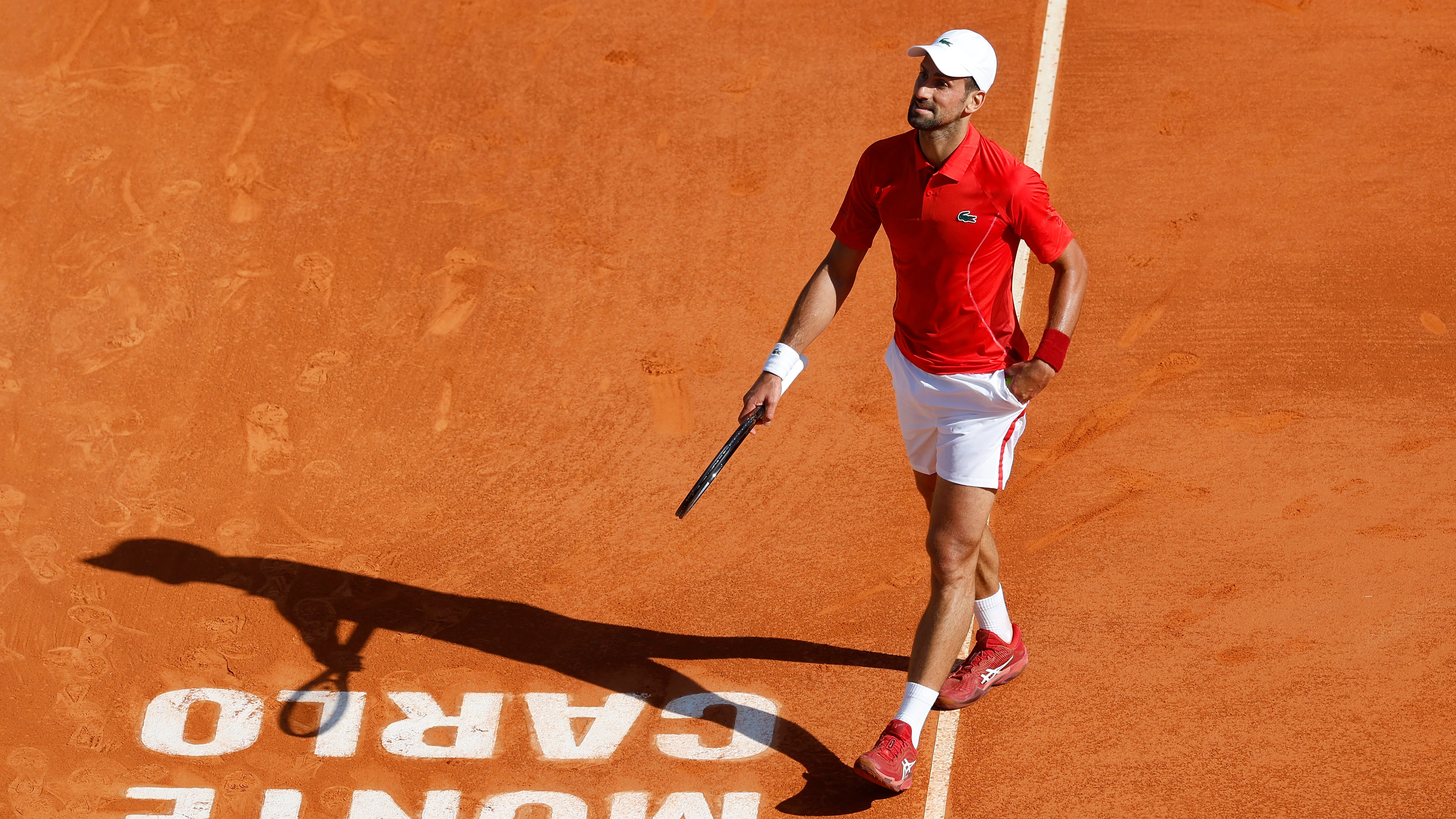 Novak Djokovic, en su partido ante Álex de Miñaur Novak Djokovic, en su partido ante Álex de Miñaur