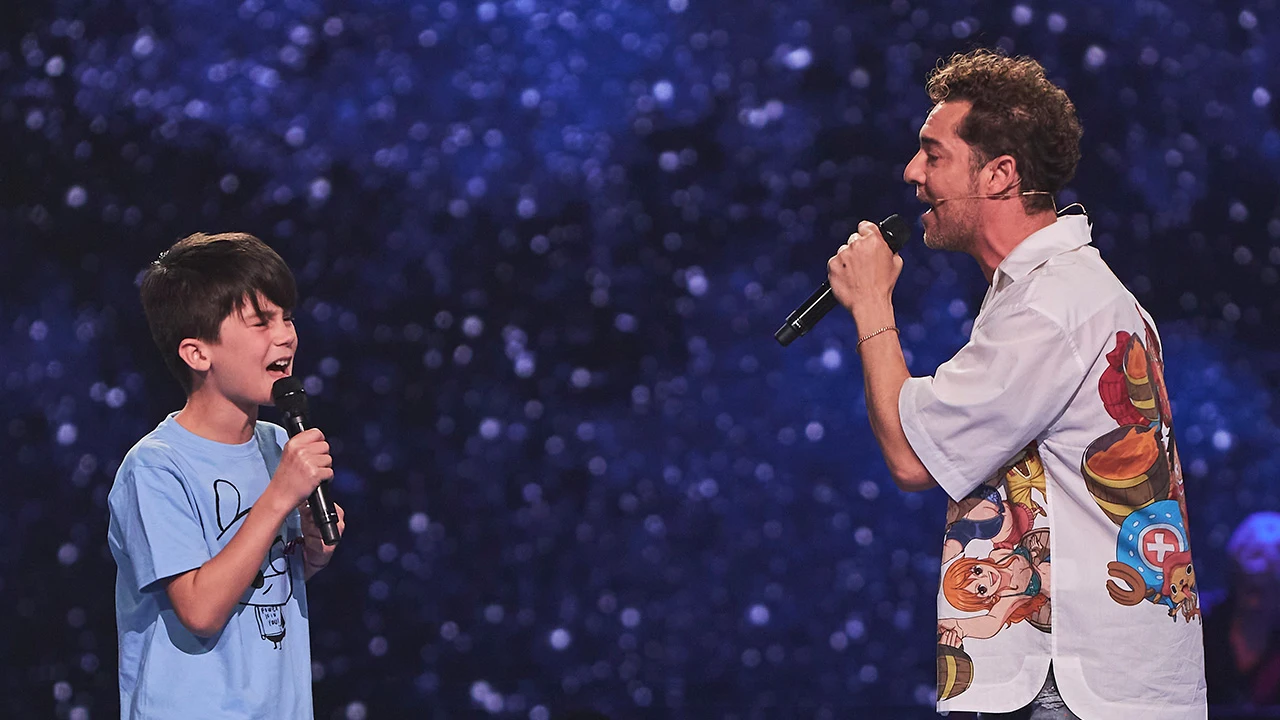 Luis canta junto a David Bisbal en La Voz Kids