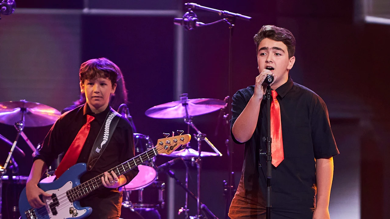 La primera banda de la historia de La Voz Kids consigue el primer pleno de las Audiciones La primera banda de la historia de La Voz Kids consigue el primer pleno de las Audiciones