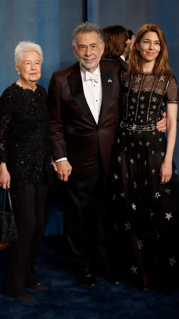 Eleanor, Francis Ford y Sofia Coppola tras los Oscar de 2022 Eleanor, Francis Ford y Sofia Coppola tras los Oscar de 2022