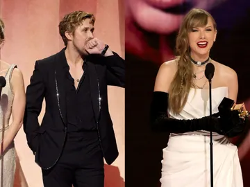 Emily Blunt y Ryan Gosling en un montaje con Taylor Swift Emily Blunt y Ryan Gosling en un montaje con Taylor Swift