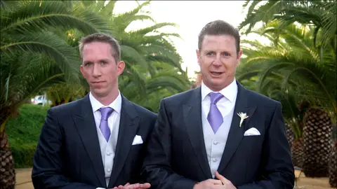 Jorge Cadaval y Ken Appledorn el día de su boda en 2007 Jorge Cadaval y Ken Appledorn el día de su boda en 2007