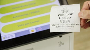 Imagen de archivo de voto por correo