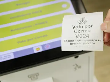 Imagen de archivo de voto por correo Imagen de archivo de voto por correo