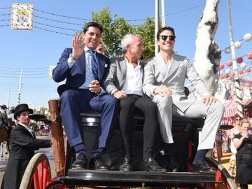 Francisco Rivera, El Turronero y Álex González en la Feria de Abril Francisco Rivera, El Turronero y Álex González en la Feria de Abril