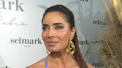 Pilar Rubio presentando su nueva colección de baño Pilar Rubio presentando su nueva colección de baño