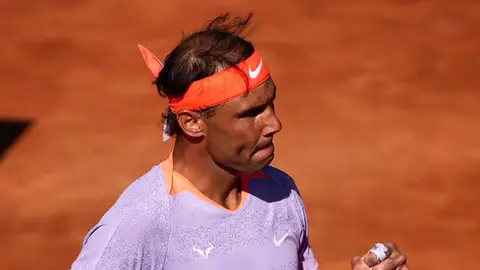 Rafa Nadal, en el partido ante Cobolli Rafa Nadal, en el partido ante Cobolli