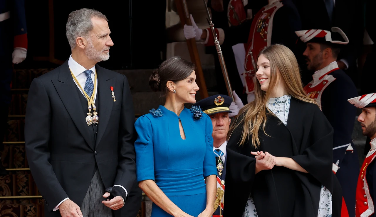 El rey Felipe, la reina Letizia y la infanta Sofía