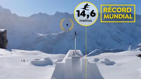 Momento en el que se bate un nuevo récord del mundo en Suiza Momento en el que se bate un nuevo récord del mundo en Suiza