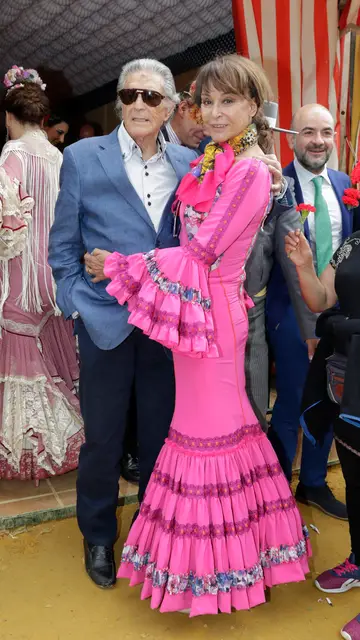 María Ángeles Grajal y Jaime Ostos, en la Feria en 2017 María Ángeles Grajal y Jaime Ostos, en la Feria en 2017