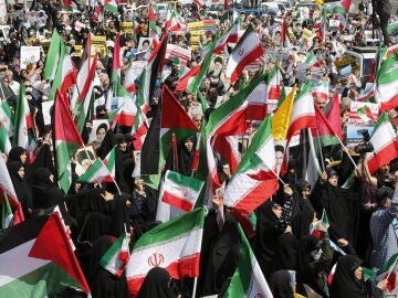 Manifestación anti-Israel en Teherán, Irán