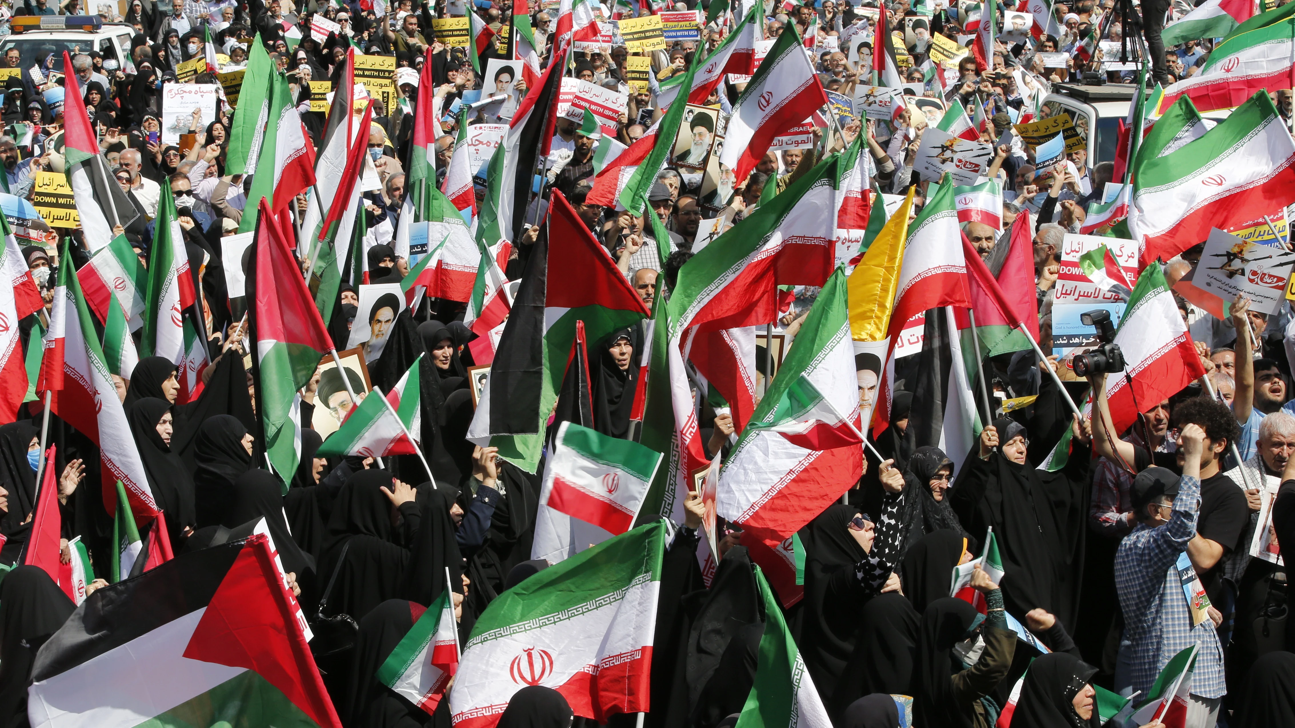 Manifestación anti-Israel en Teherán, Irán Manifestación anti-Israel en Teherán, Irán
