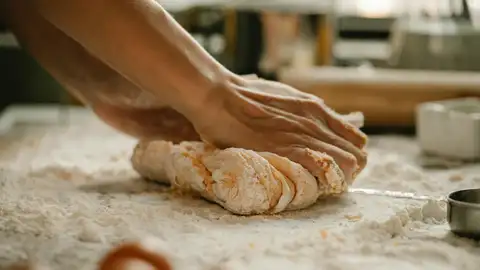 Tarta de masa filo con brie y pera Tarta de masa filo con brie y pera