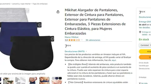 Alargador de pantalones Alargador de pantalones