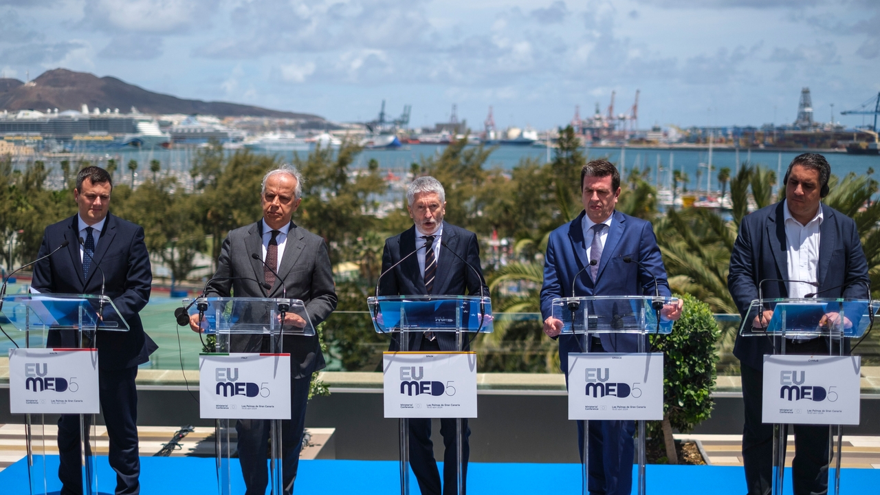 Los ministros de Interior y Migraciones de 5 países europeos se reúnen en Gran Canaria para abordar las políticas migratorias