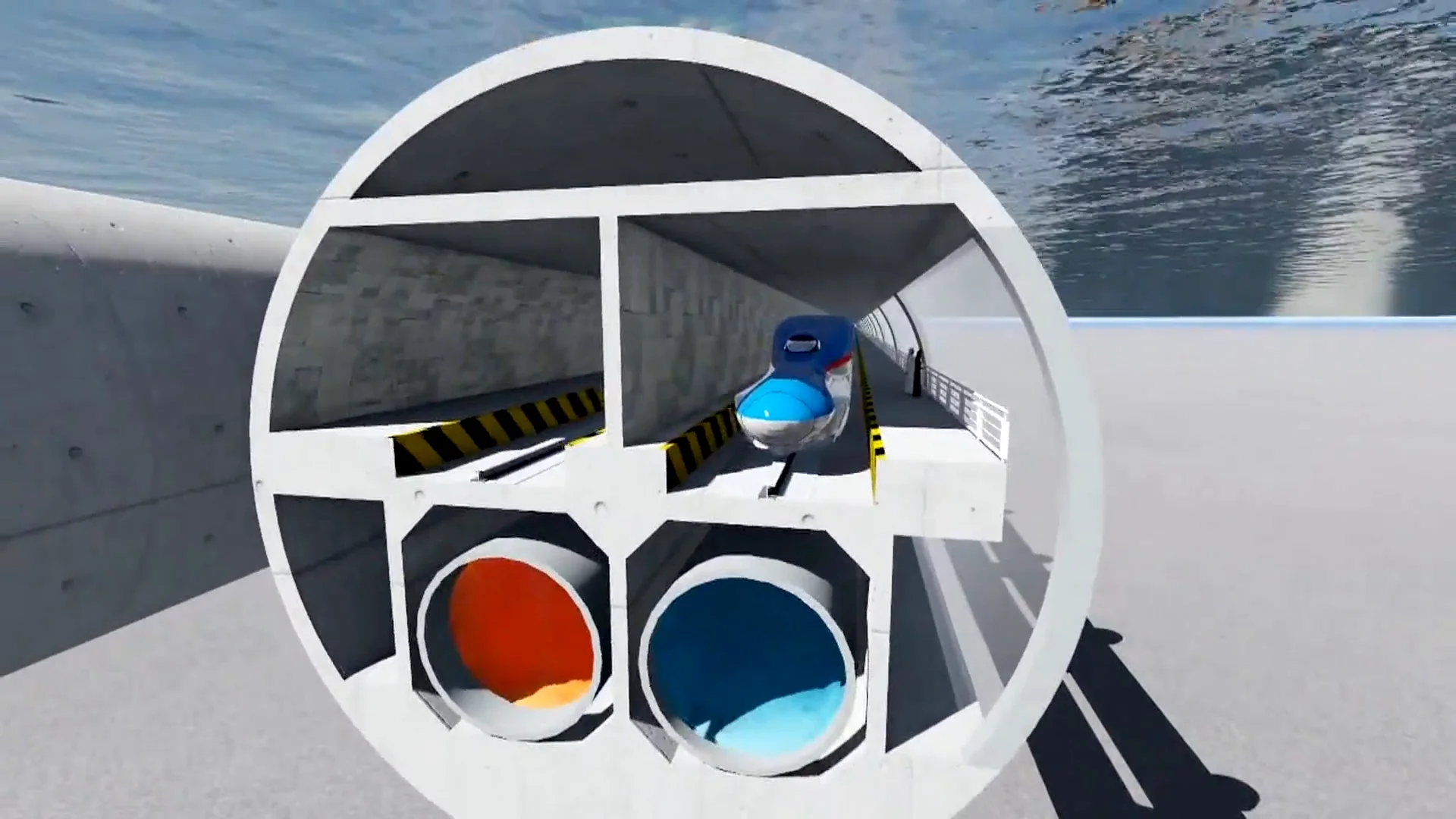Megat&uacute;nel submarino