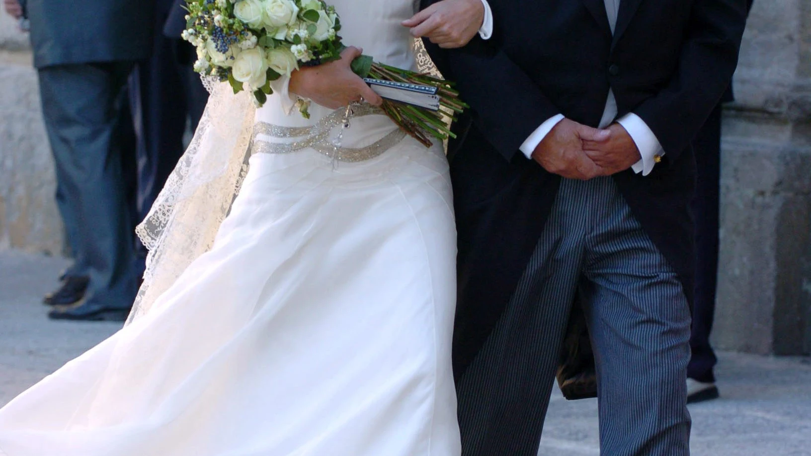Laura Ponte y su padre, Jos&eacute; Manuel, el d&iacute;a de su boda