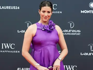 Garbiñe Muguruza en la alfombra roja de los Laureus Garbiñe Muguruza en la alfombra roja de los Laureus