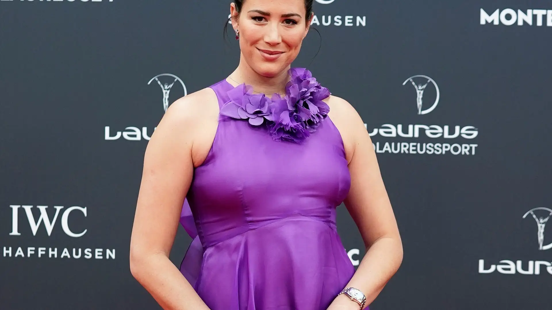 Garbiñe Muguruza en la alfombra roja de los Laureus Garbiñe Muguruza en la alfombra roja de los Laureus