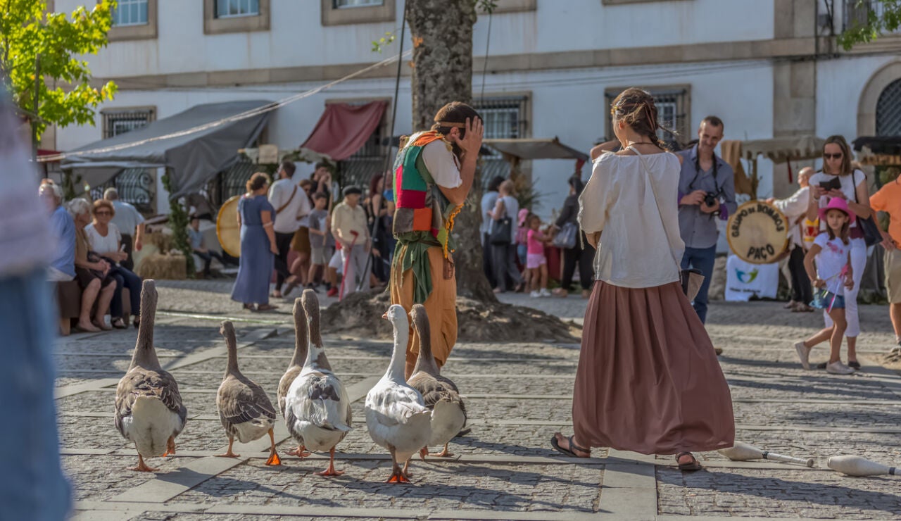 Imagen de archivo de un mercado medieval