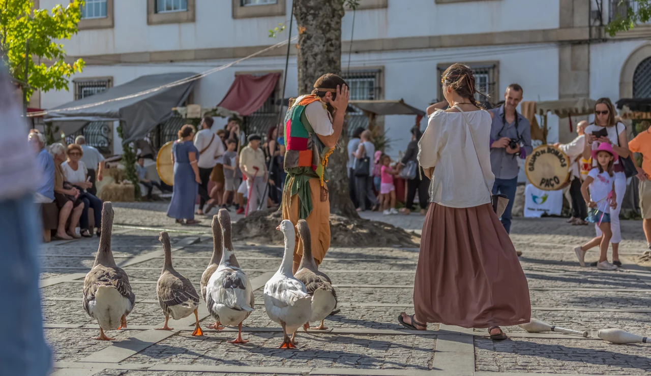 Imagen de archivo de un mercado medieval