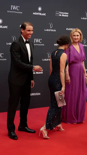 Rafa Nadal, Mery Perelló y Ana María Perera, en los Premios Laureus Rafa Nadal, Mery Perelló y Ana María Perera, en los Premios Laureus