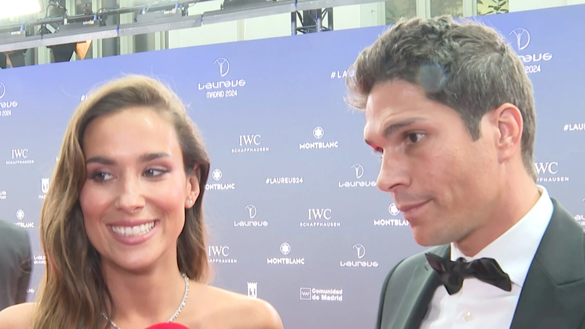 Mar&iacute;a Pombo y Pablo Castellano en los Premios Laureus